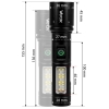 Ručna taktička svjetiljka 5W 260lm LED+SMD punjiva VA0181