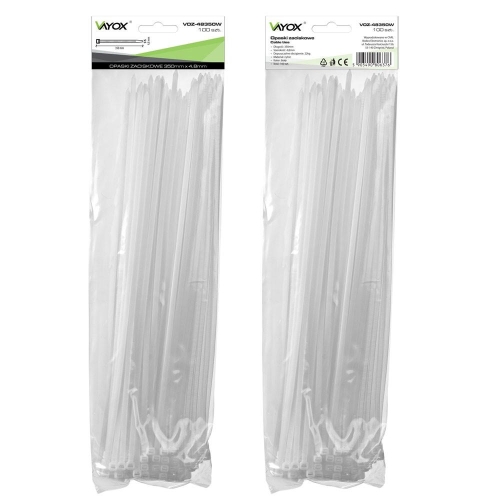 Vezica PVC 4,8x350mm bijela 100 komada u pakiranju VOZ-48350W