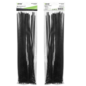 Vezica PVC 4,8x400mm crna 100 komada u pakiranju VOZ-48400B