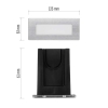 Zidna svjetiljka za stepenice ugradbena 1,5W 4000K inox IP65 ZC0110