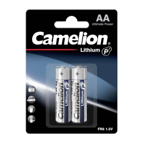 Baterija litijeva 1,5V AA, Li-FeS2, blister 2 kom, Camelion 2400300112