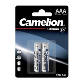 Baterija litijeva 1,5V AAA, Li-FeS2,blister 2 kom, Camelion 2400300117