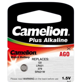 Baterija alkalna 1,5V AG10, LR54, bez žive, 1 kom, Camelion 2400002080