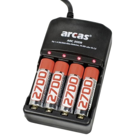 Punjač baterija ARC-2009 -sa baterijama 2700 mAh, Arcas 8051111981