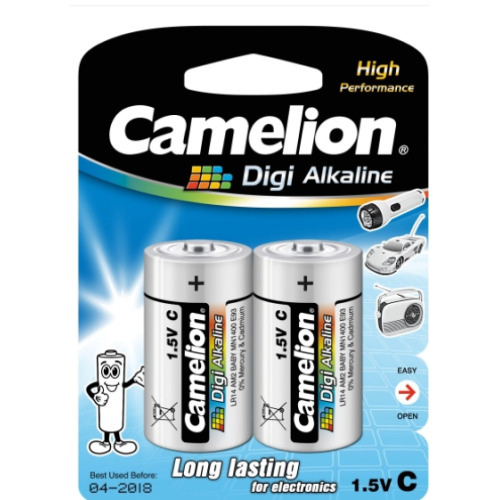 Baterija alkalna DIGI 1,5V poluamerican,LR14, blister 2 kom, Camelion 2400003113