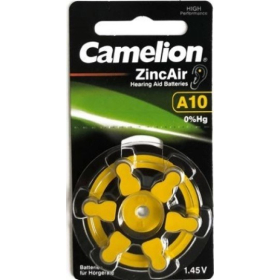 Baterija za slušni aparat, A10 , bez žive, (PR70), 6 kom, Camelion 2400106060