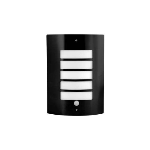 Kućište za E27 žarulju max 60W 295x215x90mm IP44 pravokutno crno sa PIR senzorom LUGO 8475