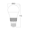 Žarulja LED 8,5W 3CCT 880lm E27 A60 IP20 BRAYTRON BA13-00880