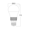 Žarulja LED 10,5W 3CCT 1160lm E27 A60 IP20 BRAYTRON BA13-01080