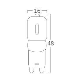 Žarulja LED 3W 4000K 260lm G9 240D IP20 dimabilna BRAYTRON BA29-00391 Žarulja LED 3W 4000K 260lm G9 240D IP20 dimabilna BRAYTRON BA29-00391