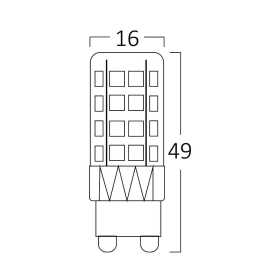 Žarulja LED 5W 4000K 430lm G9 240D IP20 BRAYTRON BA29-00591 Žarulja LED 5W 4000K 430lm G9 240D IP20 BRAYTRON BA29-00591