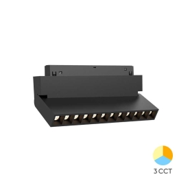 Linearna magnetska svjetiljka 12W 3CCT 1020lm 22x113x220mm IP20 crna BRAYTRON BD60-03281