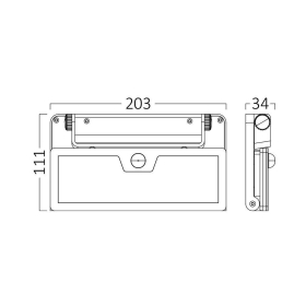 Solarna zidna svjetiljka 10W 3CCT 1000lm IP54 IK05 sa senzorom siva BRAYTRON BG36-00381