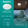 Stropna svjetiljka E27 max 23W fi265mm IP65 sa senzorom bijela BRAYTRON BG37-30710