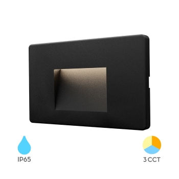 Zidna svjetiljka 3W 3CCT 240lm 134x85x13mm IP65 IK06 crna VEKTA BRAYTRON BG38-02181