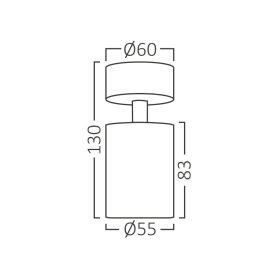 Kućište za GU10 žarulju max 35W fi60 IP20 okruglo zlatno-crno BRAYTRON BH04-00806