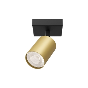 Kućište za GU10 žarulju max 35W fi80 IP20 okruglo zlatno-crno BRAYTRON BH04-00816