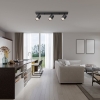 Kućište za 3xGU10 žarulju max 3x35W 3xfi60 IP20 okruglo zlatno-crno BRAYTRON BH04-00836