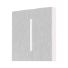 Zidna svjetiljka za stepenice Cover 80x80x10,2mm kvadratni srebrni BRAYTRON BH07-00173