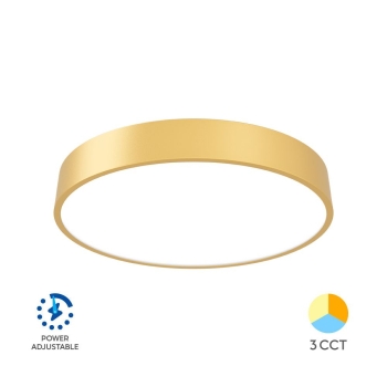 Stropna svjetiljka 36W 3/1 fi400 IP20 promjenjiva vataža okrugla zlatna BRAYTRON BH16-04386 Stropna svjetiljka 36W 3/1 fi400 IP20 promjenjiva vataža okrugla zlatna BRAYTRON BH16-04386