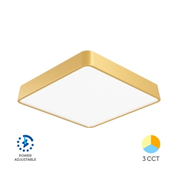Stropna svjetiljka 36W 3/1 400x400mm IP20 promjenjiva vataža kvadratna zlatna BRAYTRON BH16-05386 Stropna svjetiljka 36W 3/1 400x400mm IP20 promjenjiva vataža kvadratna zlatna BRAYTRON BH16-05386