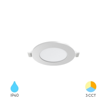 Panel LED 3W 3CCT 220lm IP40 ugradbeni okrugli bijeli BRAYTRON BP01-60380