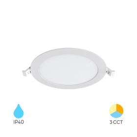 Panel LED 12W 1120lm 3CCT IP40 ugradbeni okrugli bijeli BRAYTRON BP01-61280