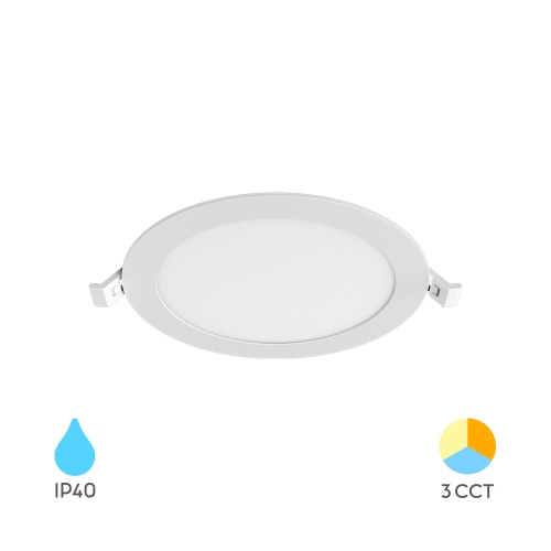 Panel LED 12W 1120lm 3CCT IP40 ugradbeni okrugli bijeli BRAYTRON BP01-61280