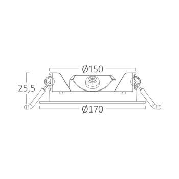 Panel LED 12W 1120lm 3CCT IP40 ugradbeni okrugli bijeli BRAYTRON BP01-61280