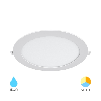Panel LED 24W 3CCT 24000lm IP40 ugradbeni okrugli bijeli BRAYTRON BP01-62480 Panel LED 24W 3CCT 24000lm IP40 ugradbeni okrugli bijeli BRAYTRON BP01-62480