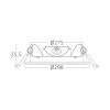 Panel LED 24W 3CCT 24000lm IP40 ugradbeni okrugli bijeli BRAYTRON BP01-62480