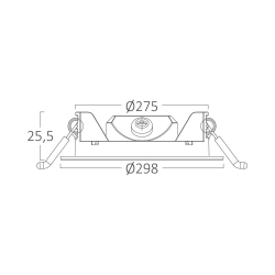 Panel LED 24W 3CCT 24000lm IP40 ugradbeni okrugli bijeli BRAYTRON BP01-62480