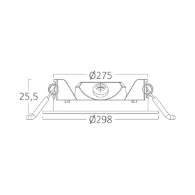 Panel LED 24W 3CCT 24000lm IP40 ugradbeni okrugli bijeli BRAYTRON BP01-62480