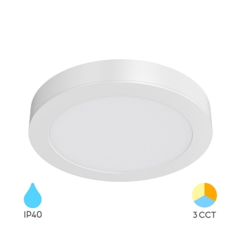 Panel LED 18W 3CCT 1760lm IP40 nadgradni okrugli bijeli BRAYTRON BP03-61880