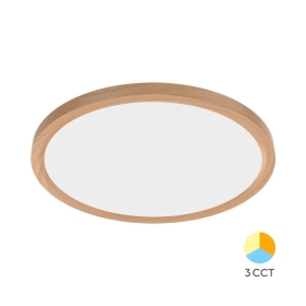 Stropna svjetiljka 45W 3CCT 5280lm fi500mm IP20 okrugla imitacija drva 3 GODINE GARANCIJE BRAYTRON BP07-00587
