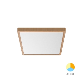 Stropna svjetiljka 20W 3CCT 1980lm 230x230mm IP20 kvadratna imitacija drva 3 GODINE GARANCIJE BRAYTRON BP07-10287