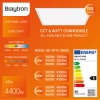Panel LED sa mogučnošću promjene wataže 30W-40W-45W 3CCT 4400lm IP20 595x595x8mm aluminijski okvir ugradbeni slim BRAYTRON BP15-36680