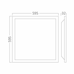 Panel LED UGRADBENI BACKLITE sa promjenom wataže i boje 3CCT 4800lm 595x595x30 ugradbeni BRAYTRON BP27-26680