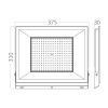 Reflektor LED 200W 22000lm 6500K IP65 IK05 crni BRAYTRON BT66-09631