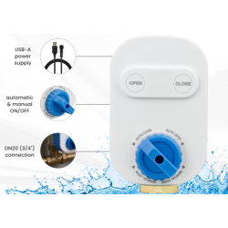 Ventil za vodu WIFI Tuya DN20 IP65 DPM EZW34S