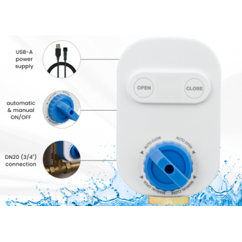 Ventil za vodu WIFI Tuya DN20 IP65 DPM EZW34S
