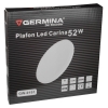 Stropna svjetiljka 52W 4000K 4875lm fi460 IP20 okrugla 2u1 bijela/crna Germina DPM GW-0191