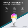 Žarulja LED 5W RGB+CCT 454lm E14 SMART upravljanje aplikacijom Tuya mini LUXULA LX100331