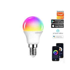 Žarulja LED 5W RGB+CCT 454lm E14 SMART upravljanje aplikacijom Tuya mini LUXULA LX100331