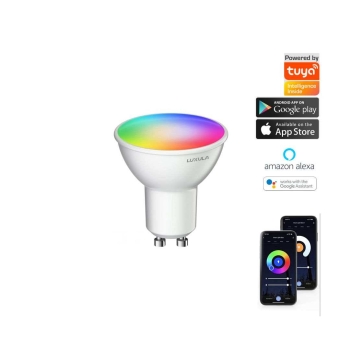 Žarulja LED 5W RGB+CCT 387lm GU10 SMART upravljanje aplikacijom Tuya LUXULA LX100360