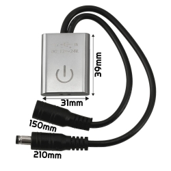 Infracrveni senzor pokreta za LED traku 12~24V 5A siva MA0244