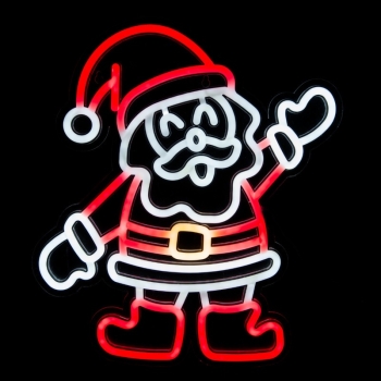 Neonski znak LED djed Božićnjak 40 x 43.5 cm NEO023