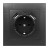 Utičnica Schuko +2 USB s okvirom Next crna DPM NXT1035B Utičnica Schuko +2 USB s okvirom Next crna DPM NXT1035B