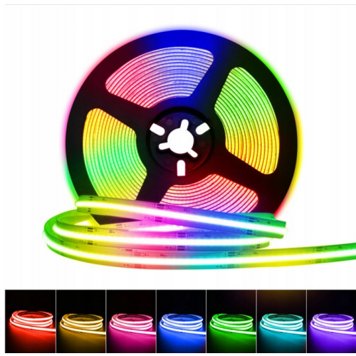 Traka LED 75W (15W/m) RGB 450D COB 12V 5M IP20 10mm BGPL TB-5M-12V-75W-RGB Traka LED 75W (15W/m) RGB 450D COB 12V 5M IP20 10mm BGPL TB-5M-12V-75W-RGB