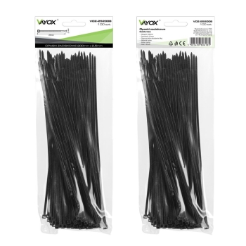 Vezica PVC 2,5x200mm crna 100 komada u pakiranju VOZ-25200B